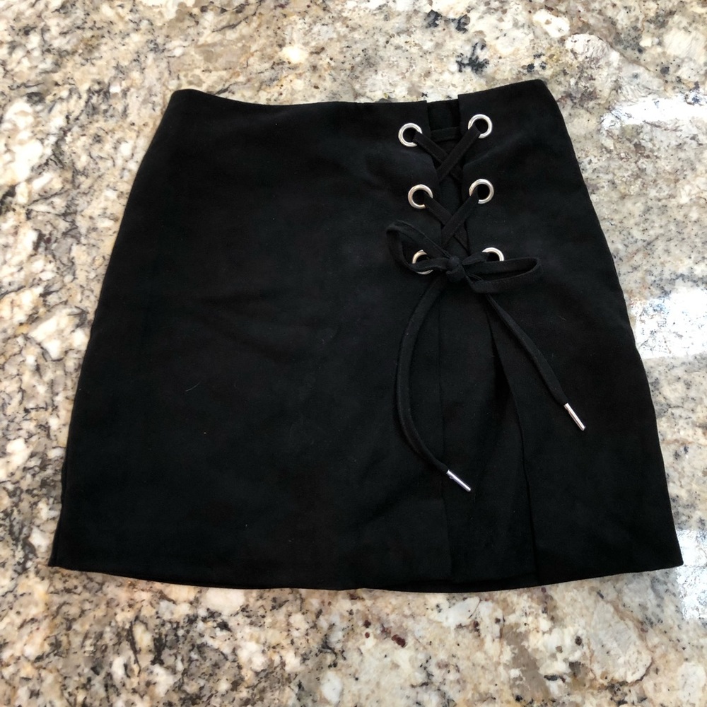 Faux Suede Skirt